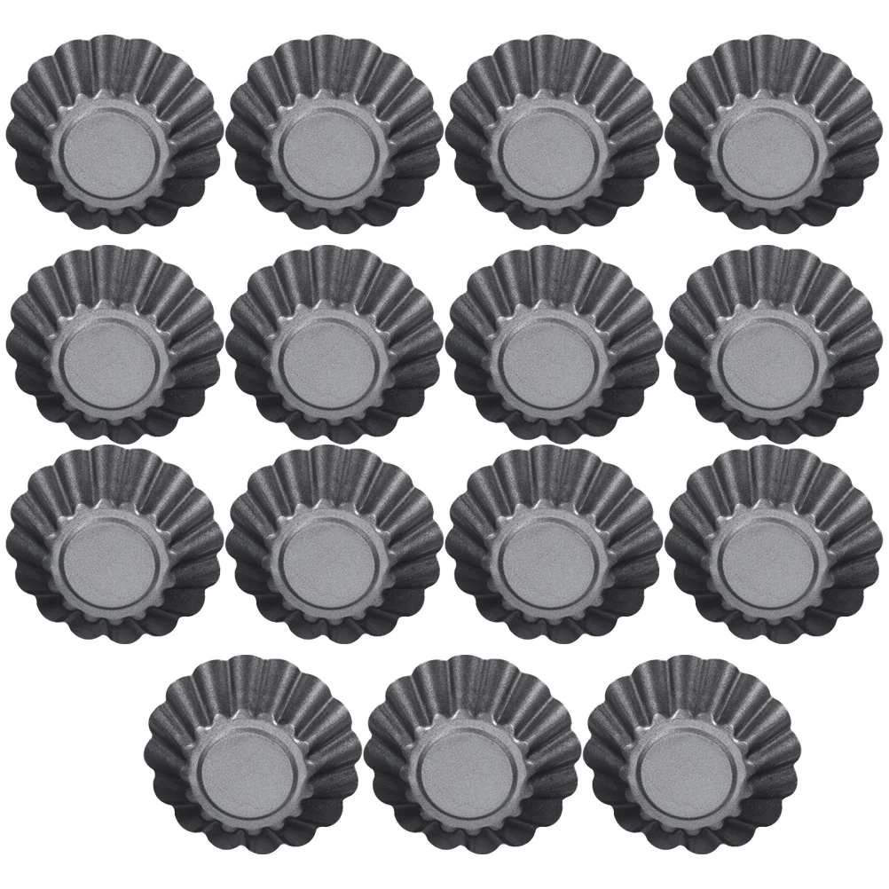

15Pcs Daily Use Carbon Steel Multi-function Household Muffin Cup Non-stick Pudding for Kitchen Home