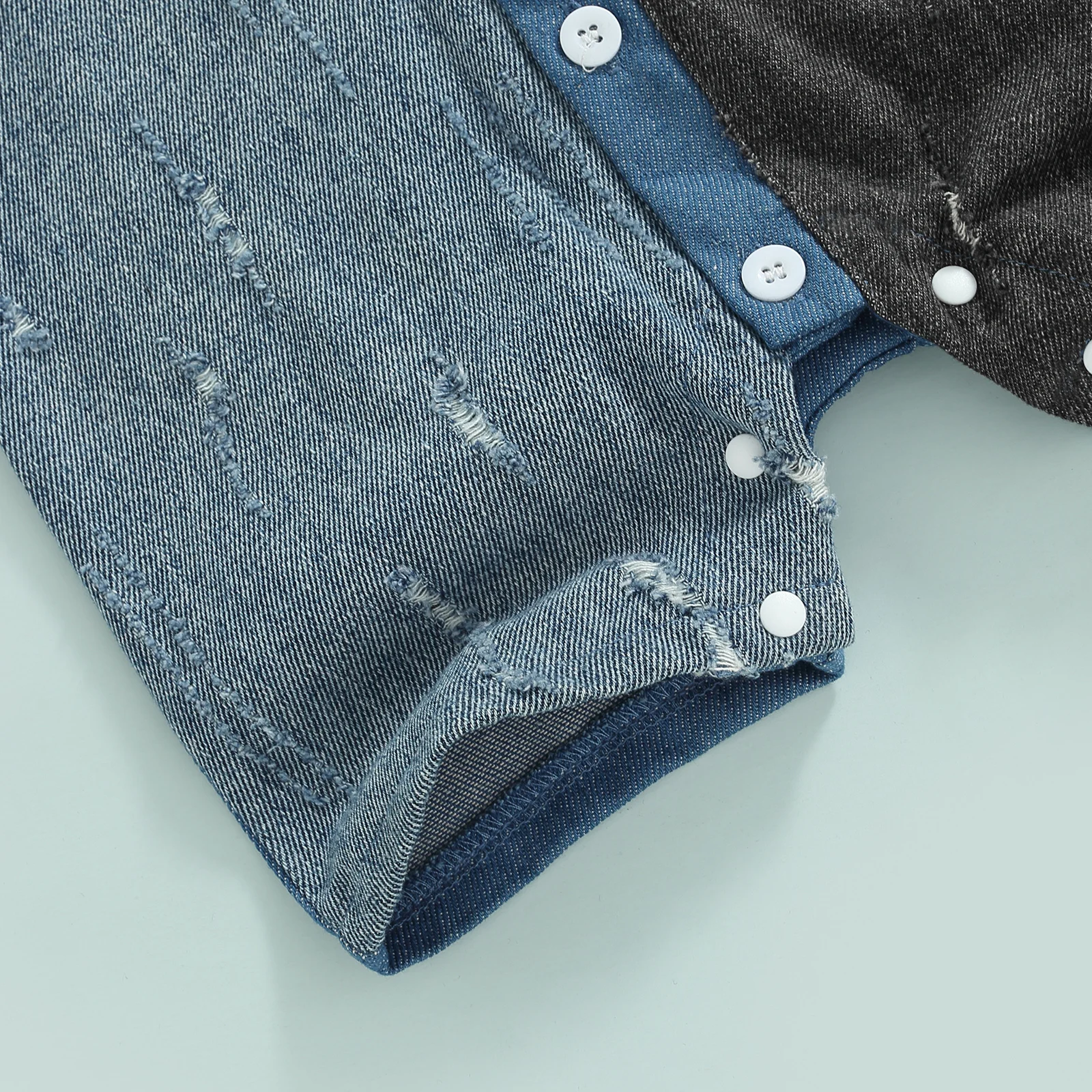 Одежда для маленьких мальчиков джинсовые комбинезоны в стиле пэчворк наряд