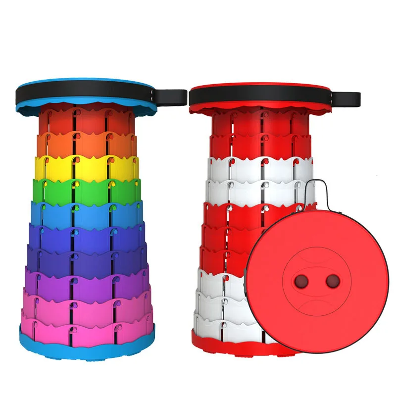 

Уличный портативный складной стул, складной стул, телескопический Регулируемый рыболовный поезд, Маленький стул для путешествий, пешего ту...