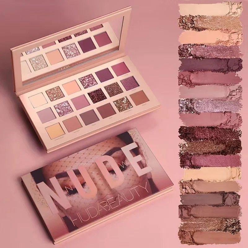 

18 Colors Eye Shadow Palette Waterproof Pearlescent Matte Smooth Texture Easy To Wear Eye Palette Eyeshadow Long Lasting