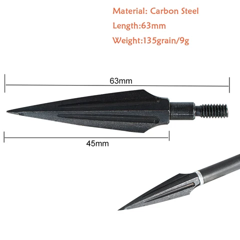 Наконечники стрелы из высокоуглеродистой стали, 6 шт., наконечники стрелы для стрельбы из лука, стрелы для блочного Лука, короткие стрелы для рекурсивного лука, охоты