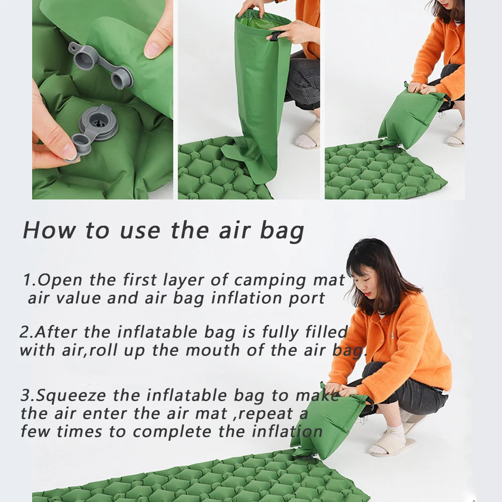 Воздушный матрас Zomake для быстрого наполнения надувная подушка сна туристическая