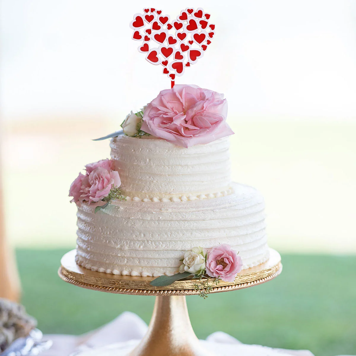 5 шт. аксессуары для дня рождения Cajas Para Topper сердце свадебные наборы коктейльный