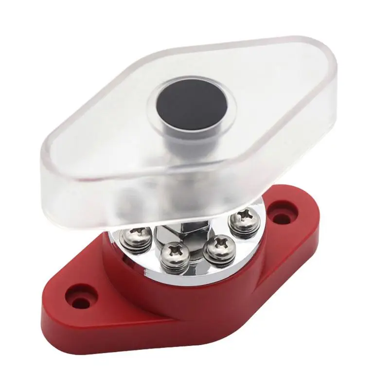 

12 V 48 V DC Heavy Duty Distribution Stud Junction Post 8 Terminal Block Buss Bar Kit For Car Truck RV Boat