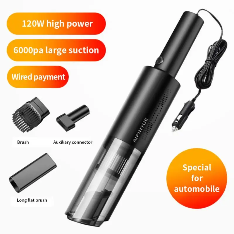 

Portable Car Vacuum Cleaner 6000pa Rechargeable Handheld Automotive Vacuum Cleaner For Car Wireless Dust Catcher Cyclone Suction