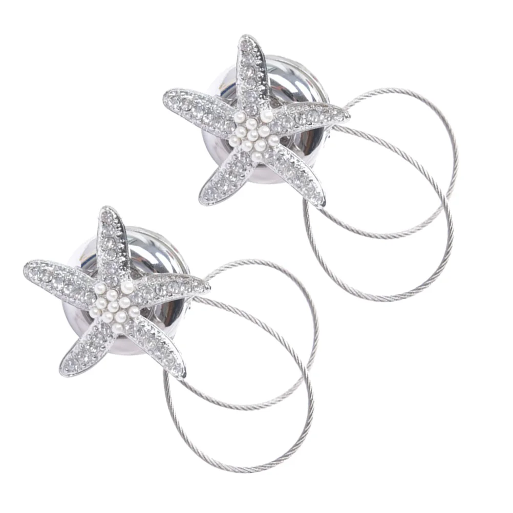 

2 Pcs/pack Curtain Ties Outdoor Hooks Hanging Outdoor Curtains Curtain Clips Shower Curtain Hook