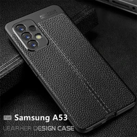 for samsung galaxy a53 case for samsung a53 capas back shockproof armor bumper leather for fundas samsung m32 m52 a73 a53 cover