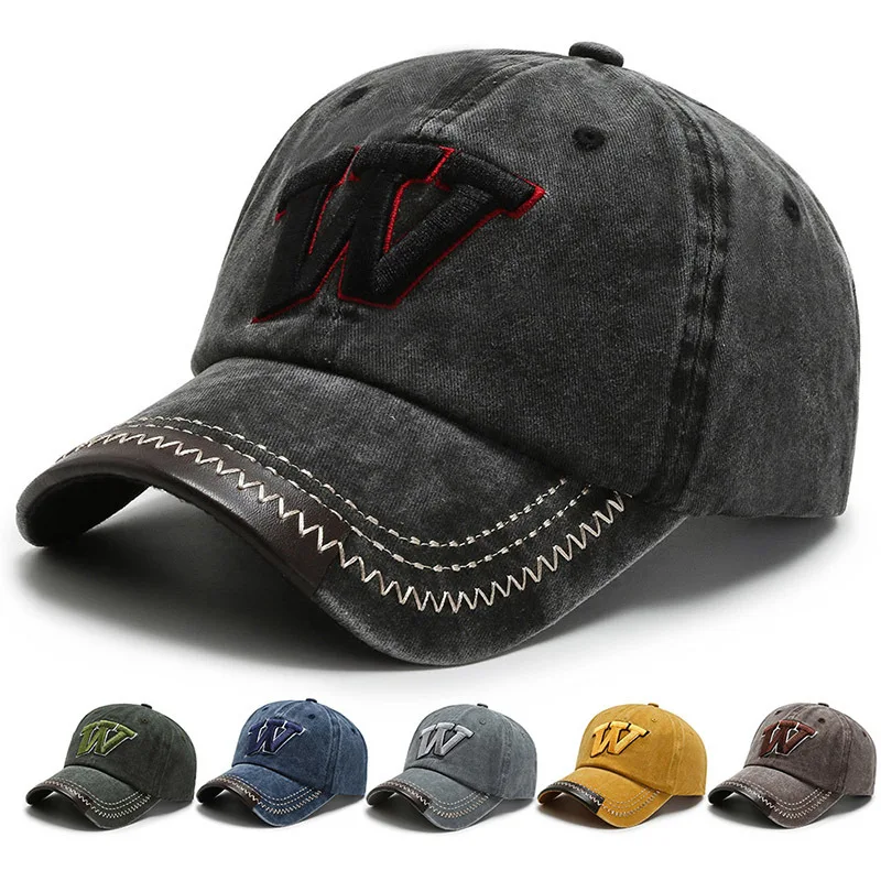 

Male Spring and autumn Korean version of everything on baseball cap retro washed cap female casual shade