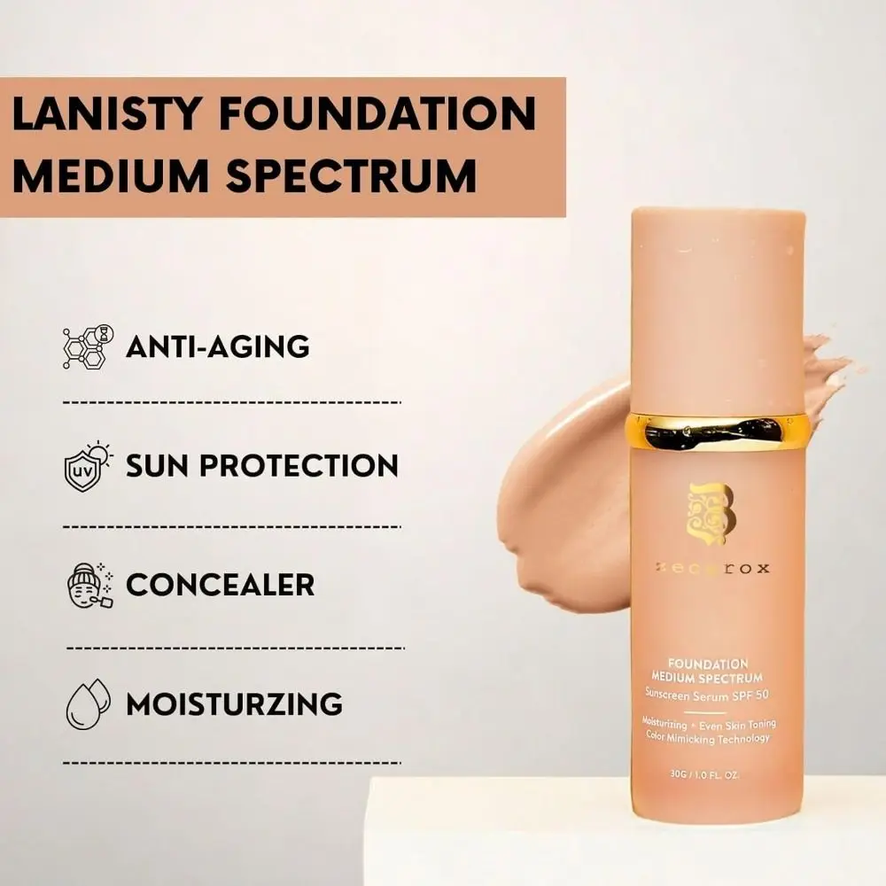 Тональный увлажняющий крем 4 в 1 среднее и полное покрытие жидкость с SPF 50 +