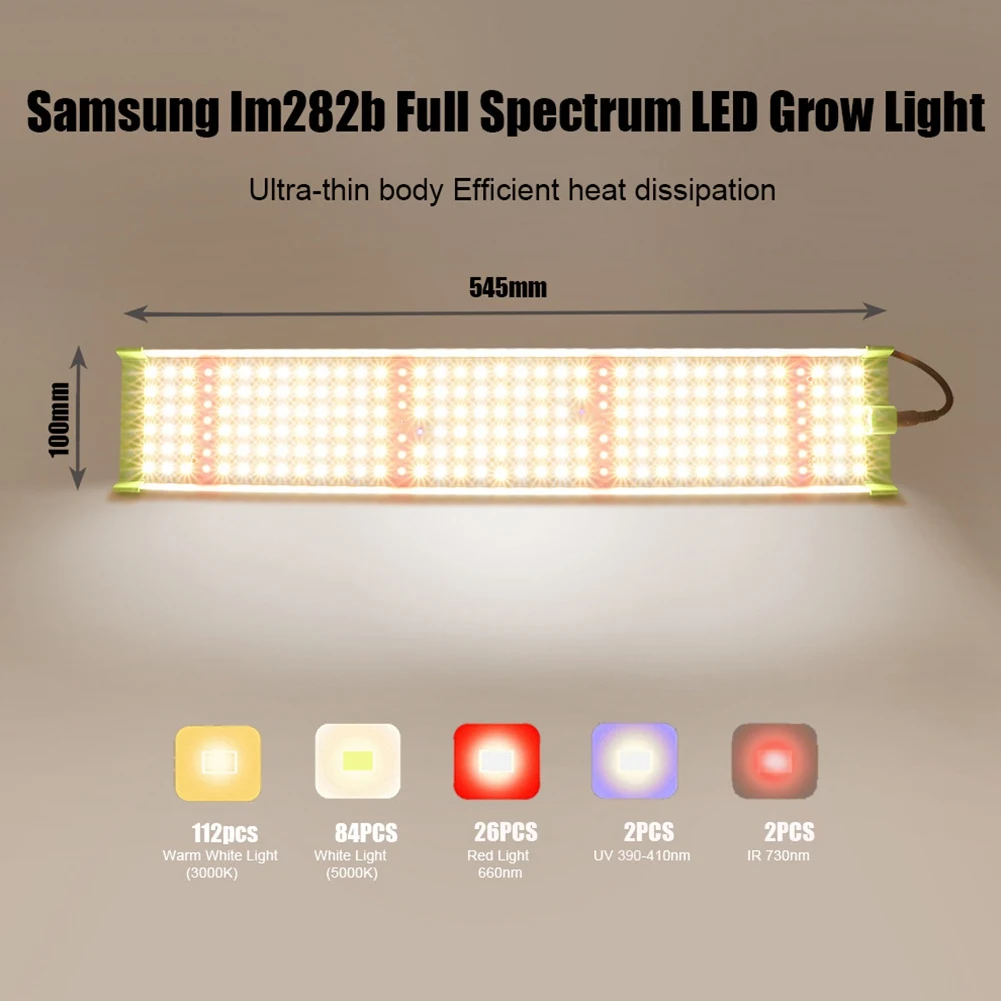 Светодиодная лампа для выращивания растений Samsung LM281B полного спектра в теплицах