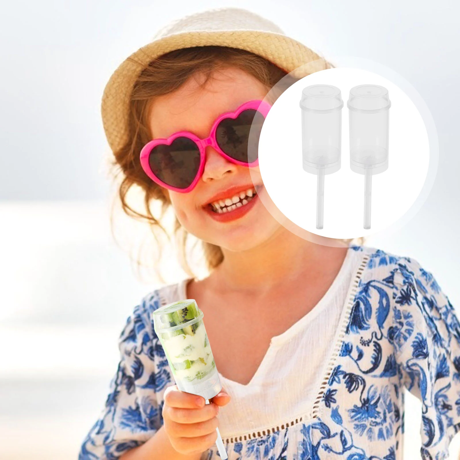 

Cake Push Containers Up Shooter Holder Ice Cream Dessert Mold Round Plastic Lids Clear Container Cylinder Maker Shooters Molds