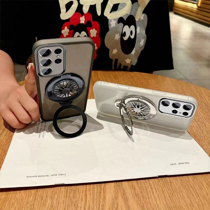 Магнитный чехол-подставка для Xiaomi Mi 14 T Pro M14T 13T 12T Redmi 14C 13C 12C Magsafe прозрачный чехол с