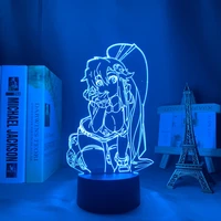 anime gurren lagann led light for home decoration 16 color remote control touch 3d usb night lamp for kids gift
