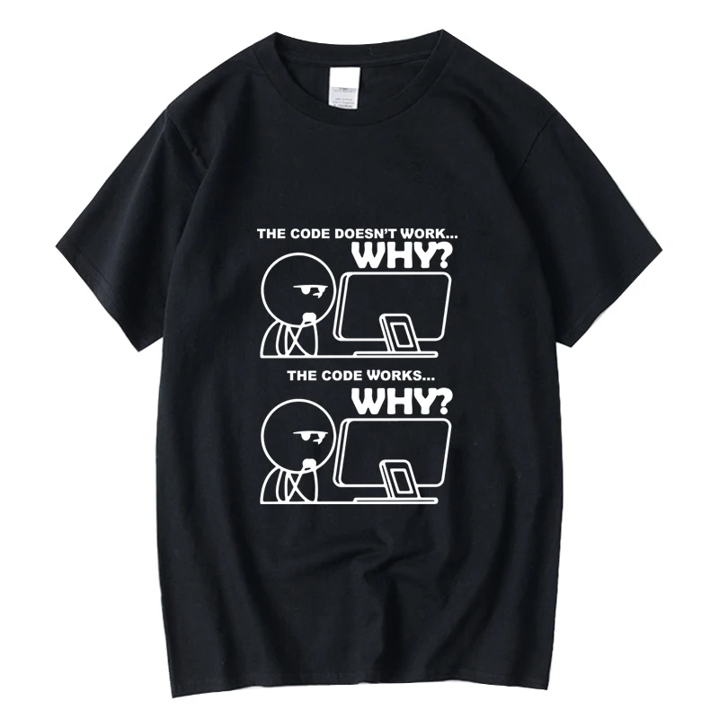 

IT Men's and Women's Office Fun Casual Fashion T-shirt
