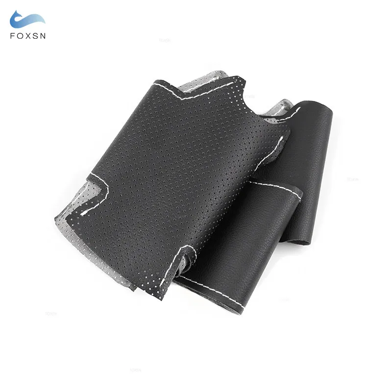 

Плетение на руль для Toyota Prius 30 XW30 2009-2015 Prius C US 2012-2017, автомобильный руль, сшитый вручную кожаный чехол