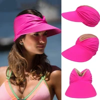 women wide brim sunhat summer outdoor sun hat open top cap female sun protection visor hat beach travel seaside hollow cap