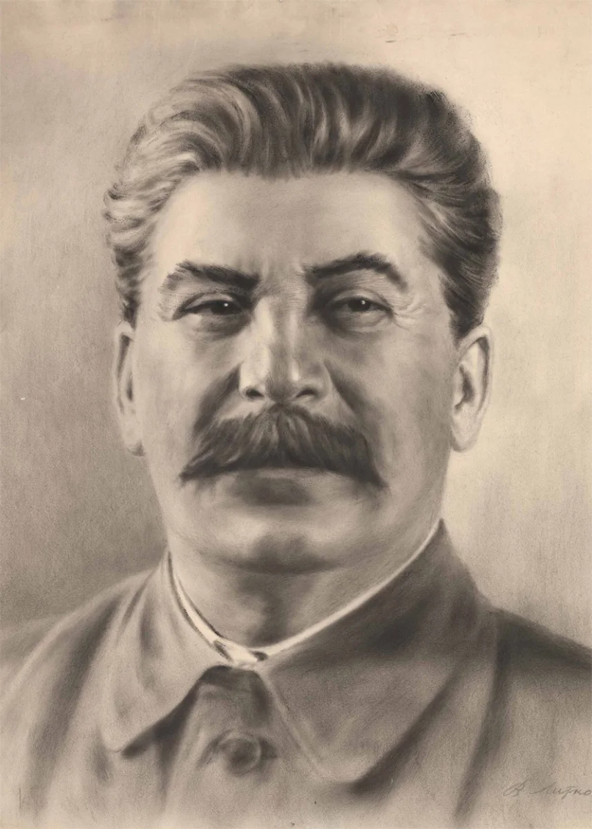 

Портрет Сталина на холсте