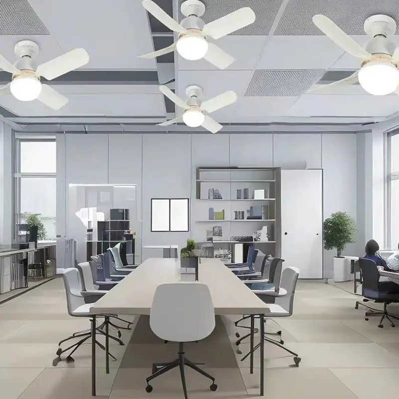 Современный женский потолочный вентилятор модель E27 с дистанционным управлением