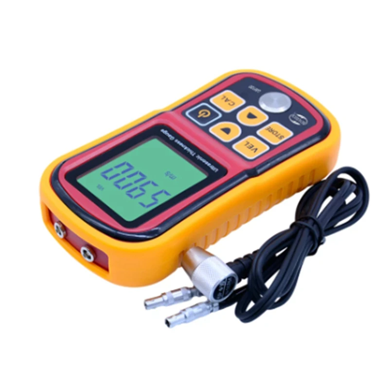 

Digital LCD Ultrasonic Thickness Meter Tester Gauge GM100 1.2-225Mm(Steel) 0.1Mm Resolution