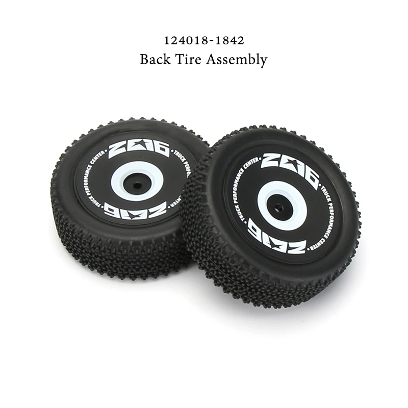 

WLtoys RC Car 124018-1842 Back tires Assembly Spare Parts 4WD Metal Chassis 1/12 Plastic Original Accessories