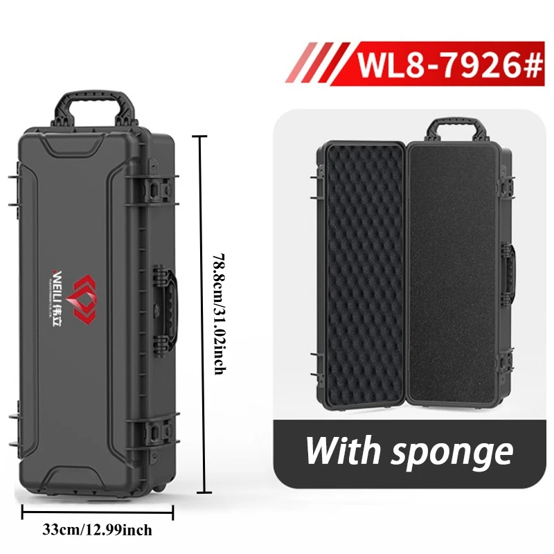 Черный пластиковый ящик для инструментов Tool Case