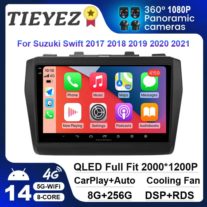Магазин TIEYEZ мультимедийный плеер для Suzuki Swift 2017 2018 2019 2020 2021 беспроводной Carplay Android