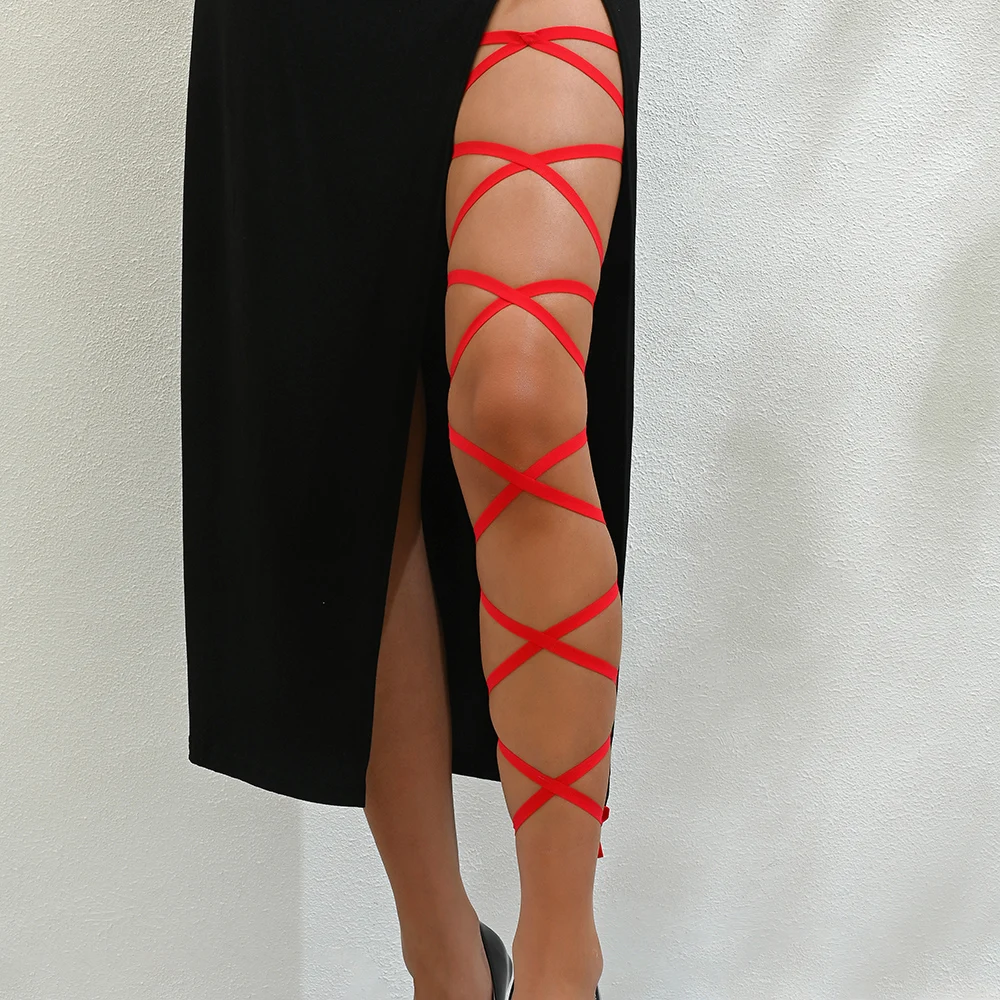 Повязка на руку в стиле панк эластичная накидка перекрестные лямки пикантные