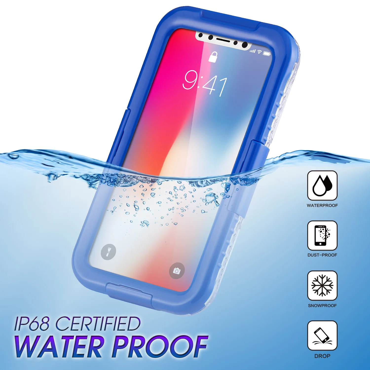 

For Xiaomi POCO M4 Pro 5G X4 Summer Waterproof Mobile Phone Case Underwater Diving Bag Snowproof Protective Cover Funda