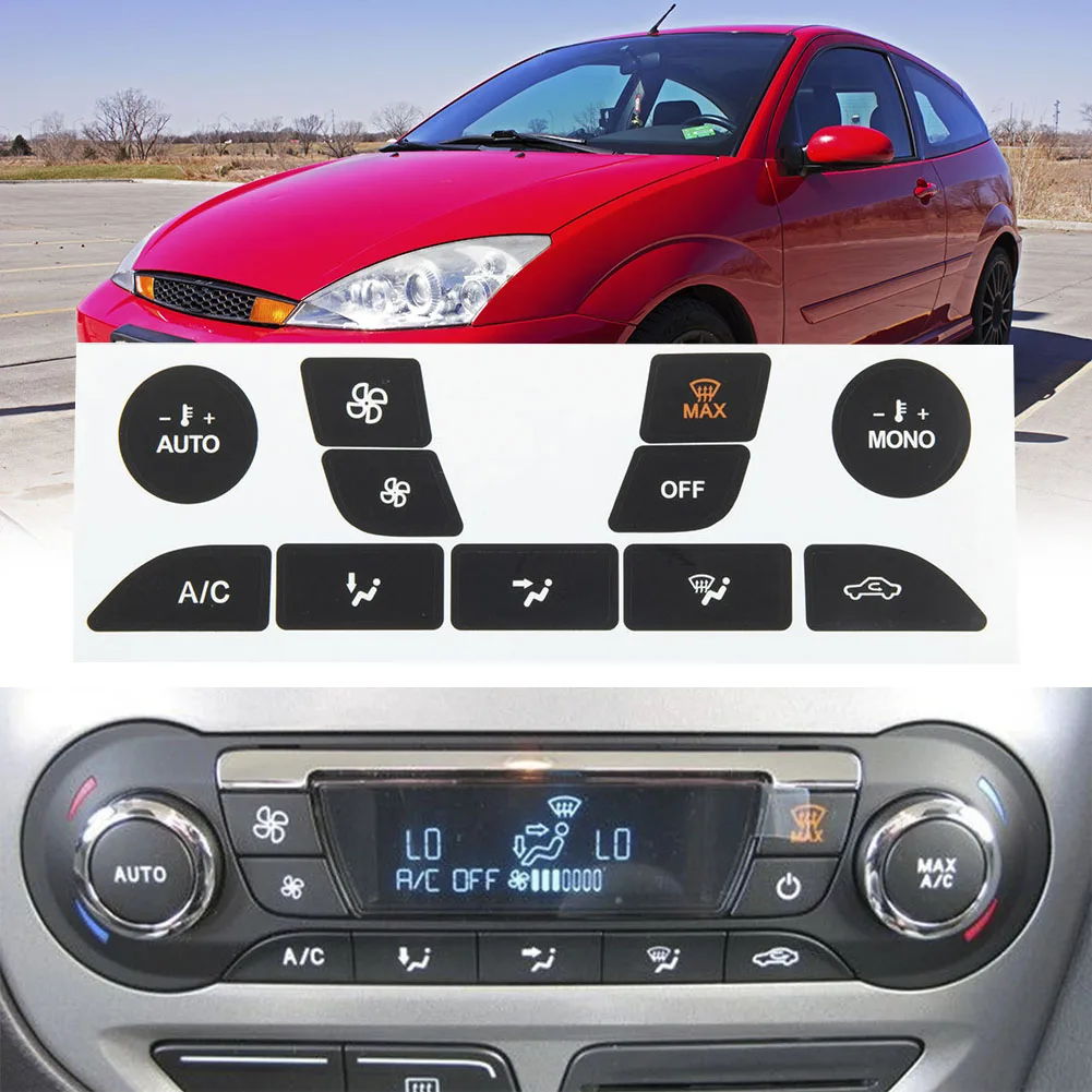 

A/C кнопка для ремонта наклейка для Ford Focus 1999-2005 кнопка управления кондиционированием воздуха кнопка для ремонта наклейка s