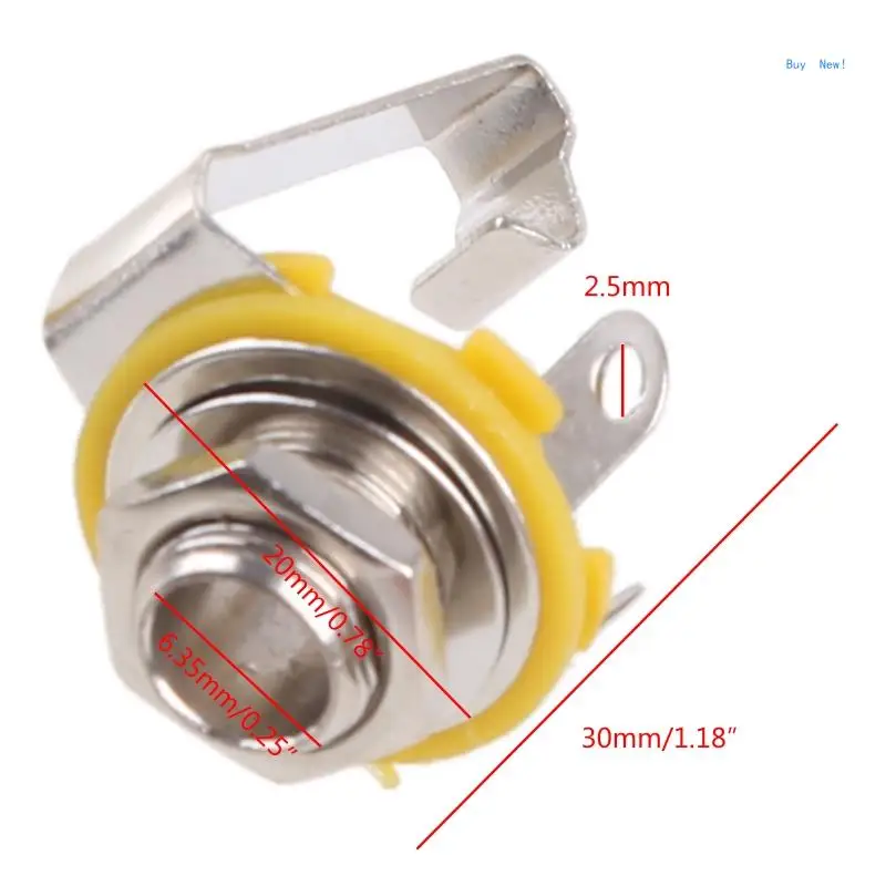 Моновходное гнездо 6 35 мм/0 25 дюйма для гитары