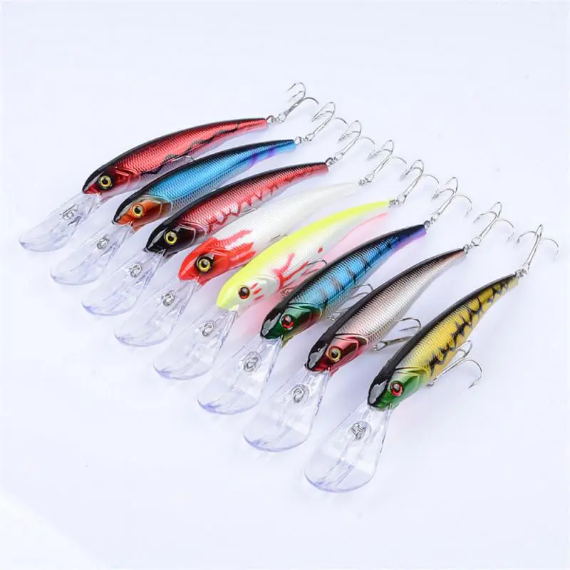 

Throw Distance Luya Fake Bait Streamline Body Shape Fishing Bait Sound Bead Realistic Bionic Fake Bait Sharp Blood Slot Hook