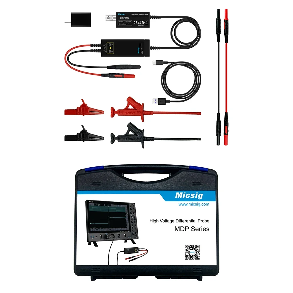 Высоковольтный дифференциальный зонд Micsig серии MDP MDP700/150/3000 MDP/701/1501/3001 MDP702/1502/3002 100