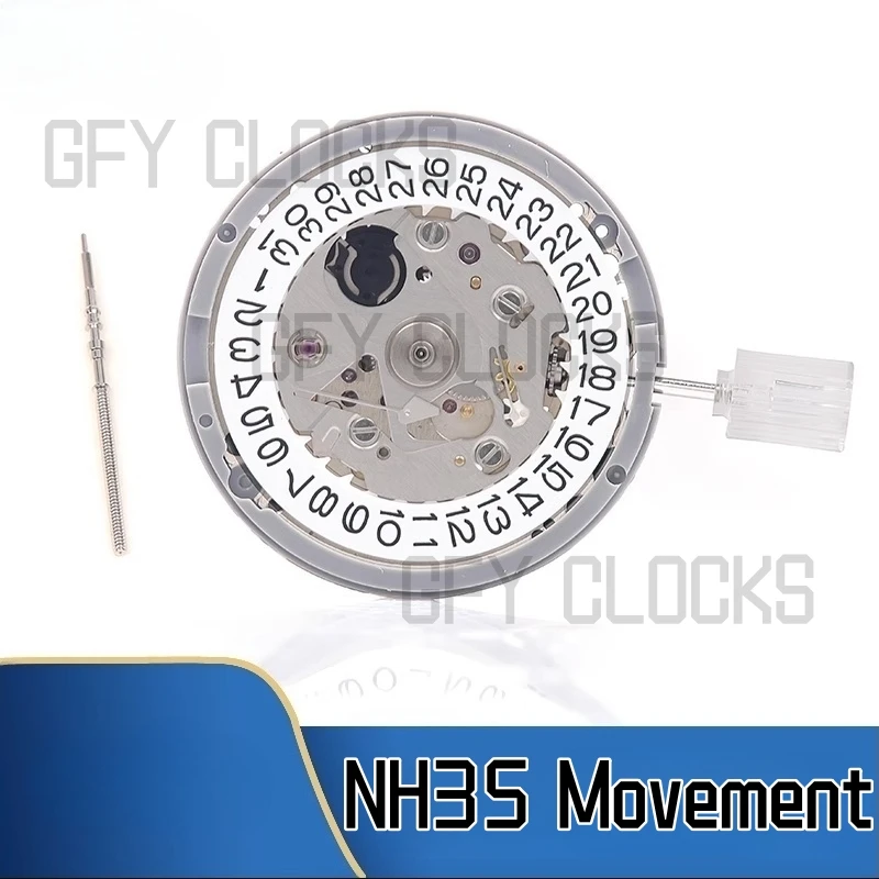 

Japan Seiko NH35A Premium Mechanical Movement NH35 White Date wheel 24 Jewels Automatic Self-winding High Accuracy Movt Replace