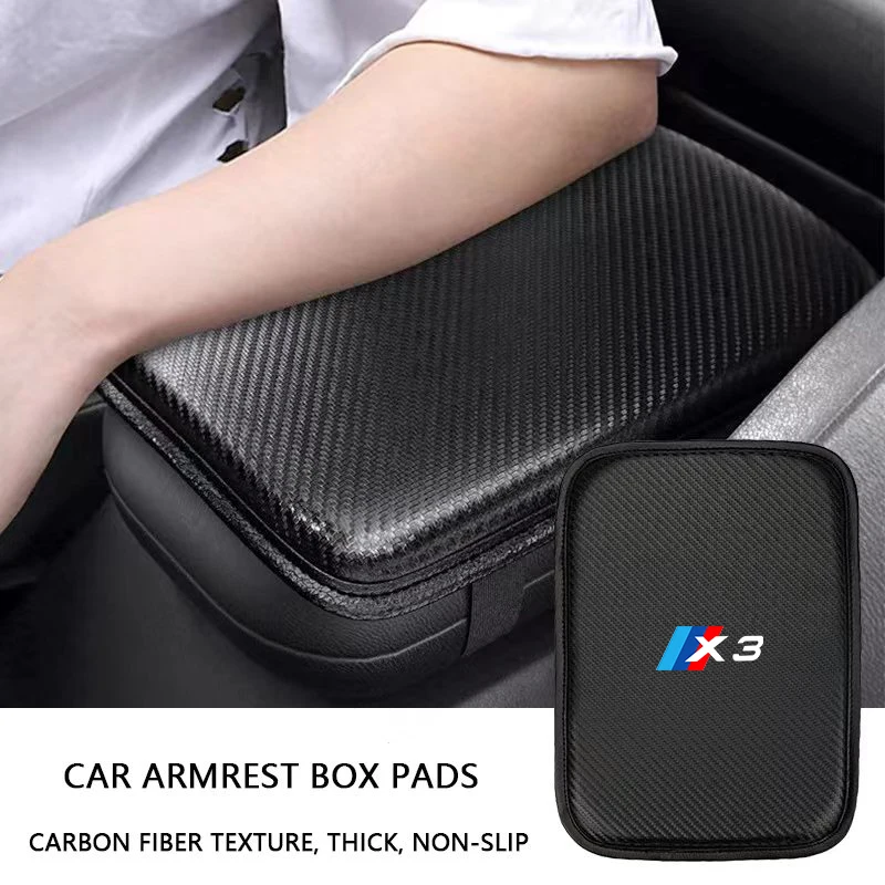 Автомобильные подлокотники, коврики для хранения, Пылезащитная Водонепроницаемая Автомобильная Эмблема для Bmw x1 x2 x3 x4 x5 x6 x7 e84 f48 f25 e92 e83 f26 e53