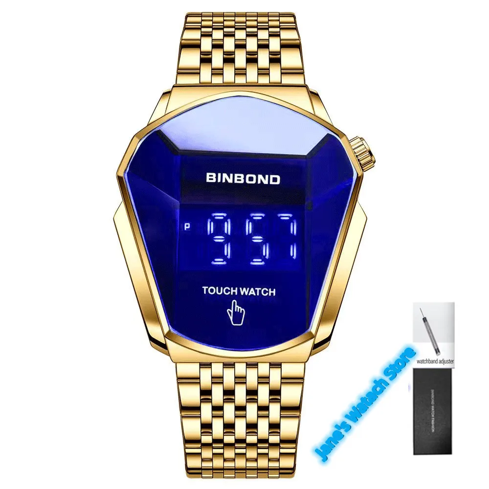 Мужские часы BINBONDFashion большие в стиле мотоцикла деловой стиль водонепроницаемые