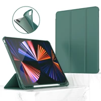 case for ipad pro 12 9 2021 2020 pu leather smart cover for ipad pro 12 9 5th 4th generation tpu back case with pencil holder