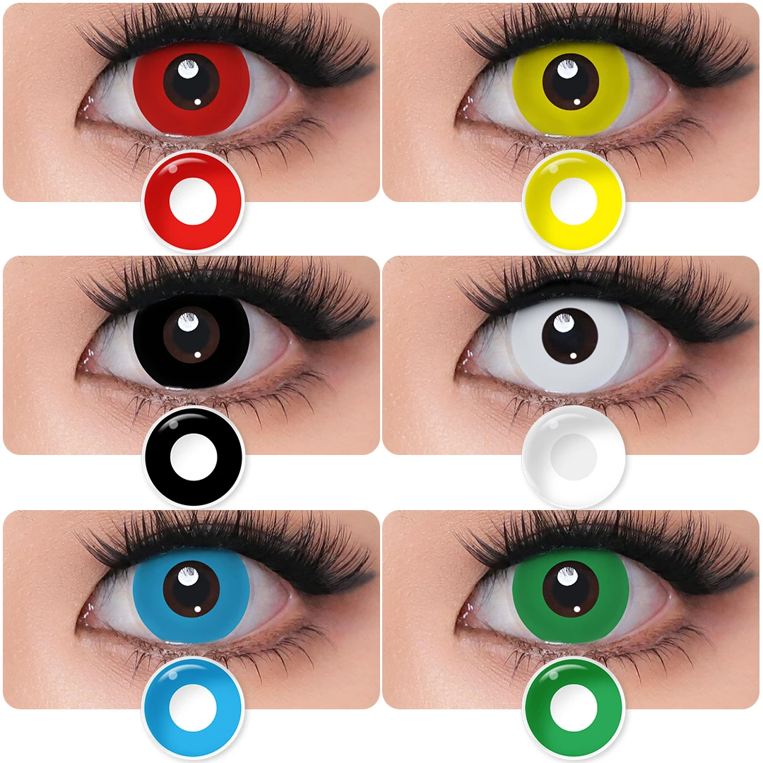 Цветные контактные линзы Magister очки для зрения глаз косплей макияж красота
