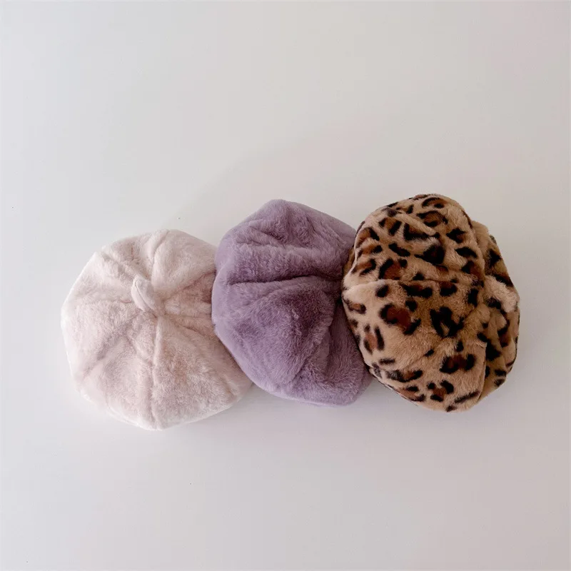 

2022 Fashion Cotton Solid Baby Hat for Girls Candy Color Adjustable Infant Baby Beret Hat Kids Caps for Girls 1 PC