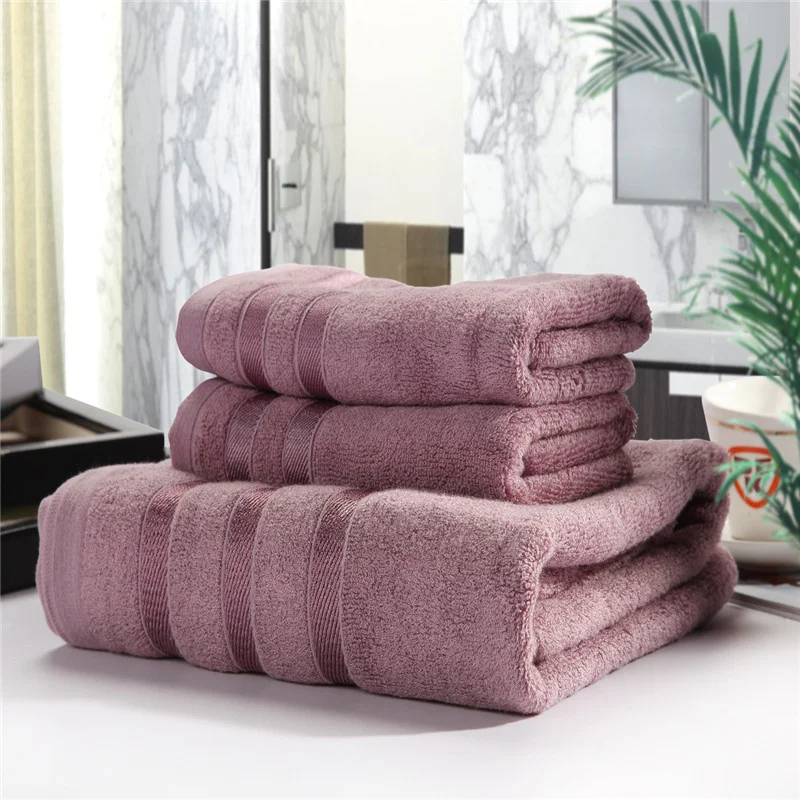 

Ink bamboo fiber bath towel three piece set towel
