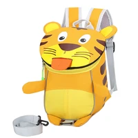 baby harness backpack cute cartoon tiger kindergarten schoolbag anti lost backpack with leash breathable water proof fashion new