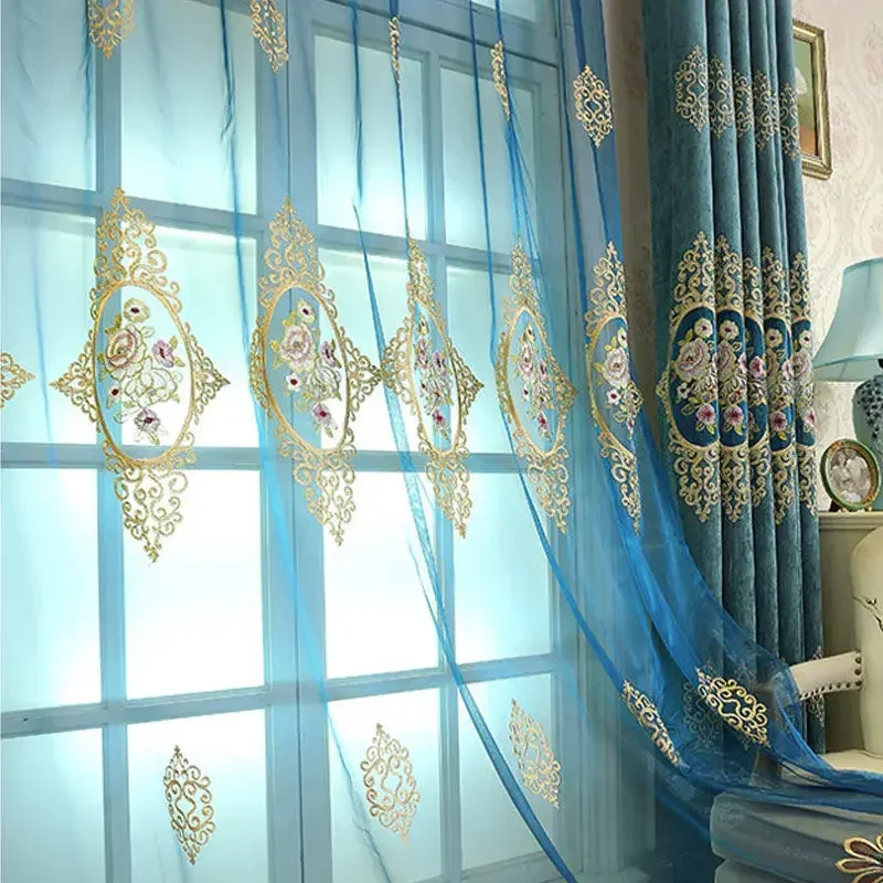 

2744-xz-градиентные прозрачные Занавески Из вуали, оконные тюлевые шторы для гостиной, спальни, кухни