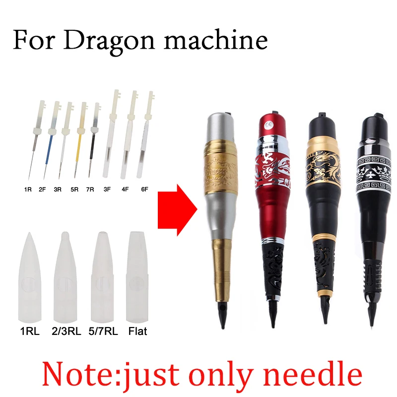 

1R/3R/5R/7R/3F/4F Needle 50pcs for Dragon Giant Sun 8650 Tattoo Needles Eyebrow Eyeliner Tattoo Makeup Machine Tattoo Dragon