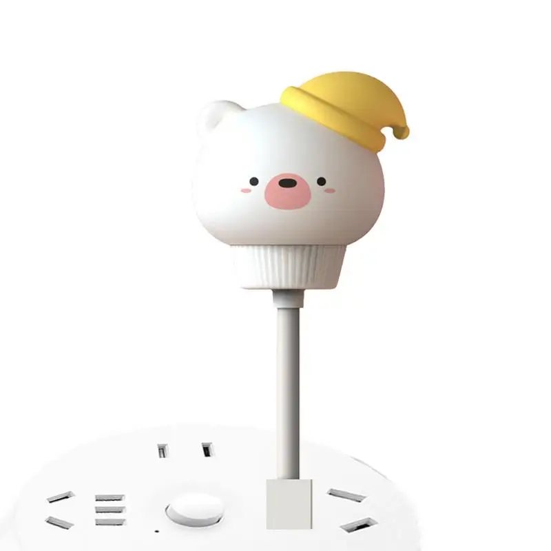 

Ночной светильник для детей, Регулируемая яркость, Мультяшные животные, Ночной светильник, зарядка через USB, милая светодиодсветодиодный на...