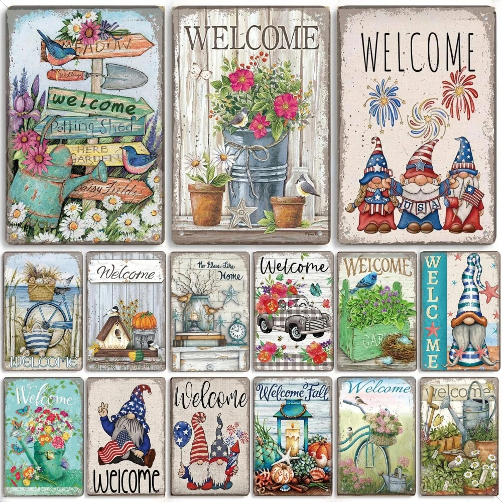 Ретро ностальгическая алюминиевая табличка для кафе спальни гостевой комнаты