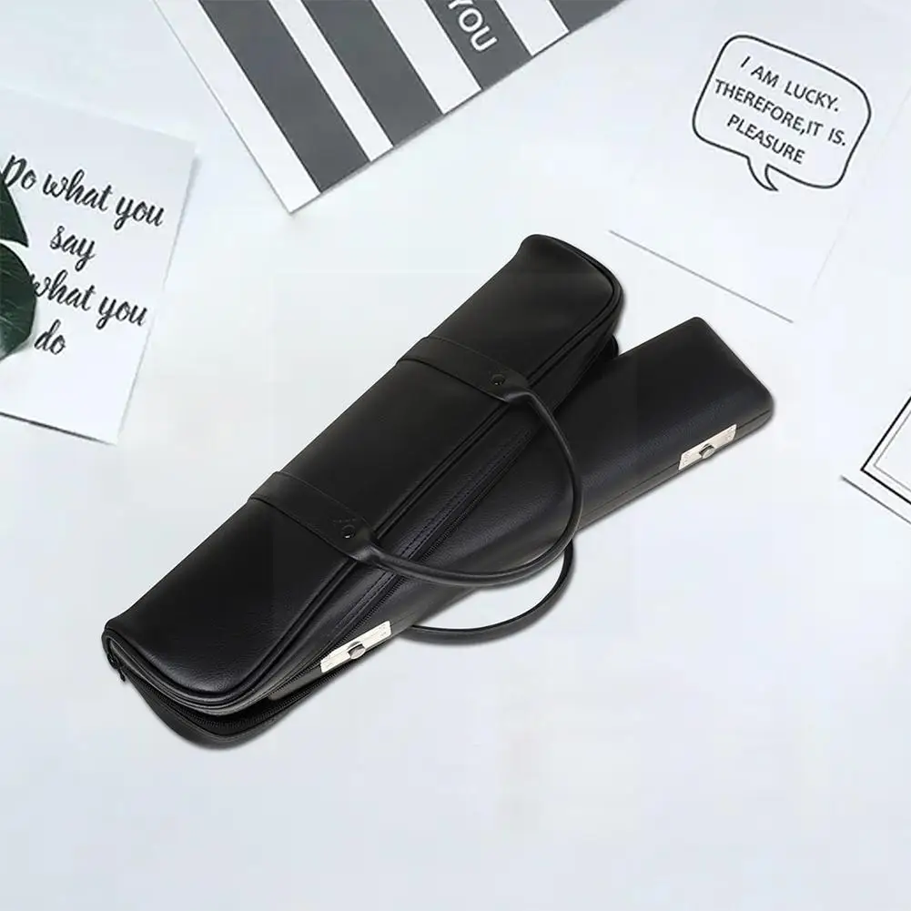 

Leather Flute Box Water-resistant Flute Bag Box Musical Musical With Accessories Instrument U0p0