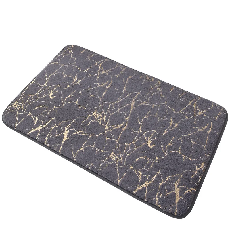 

Rabbit Fleece Door Mat Bathroom Non-slip Bedroom Living Room Decor Simple Rectangular Small Carpet Shower Absorbent Floor Mat