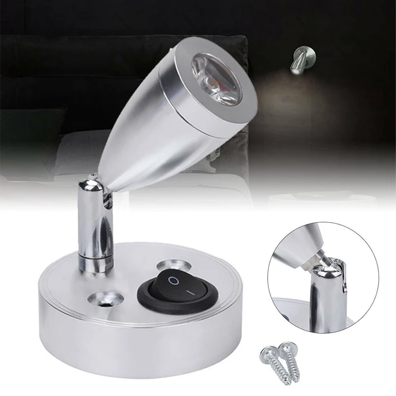 12 В светодиодный точечный светильник для чтения прикроватная лампа автофургона