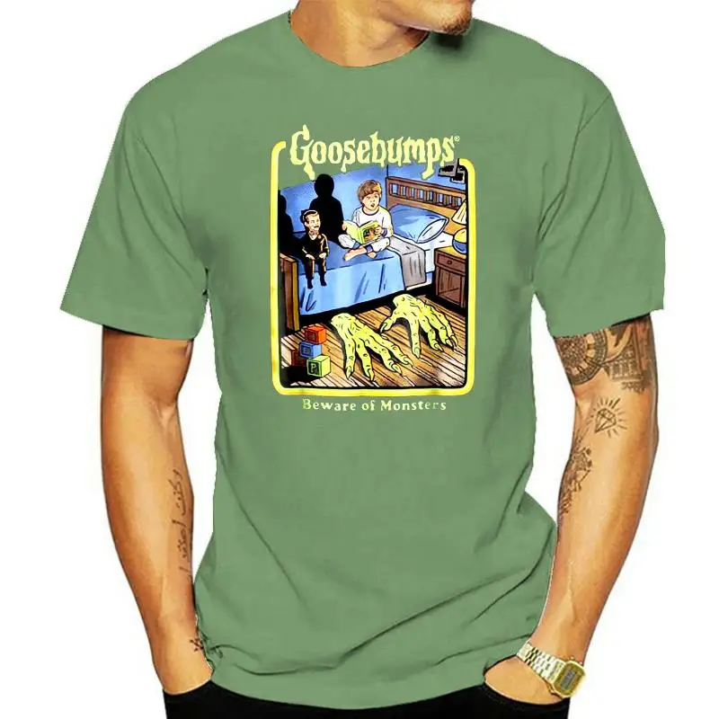 

Goosebumps Beware Of Monsters Blood Horror Active Of Children Black T-Shirt Male Female Tee Shirt