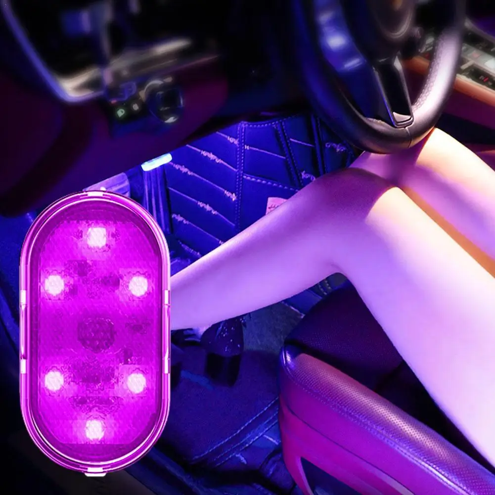 

Car Interior Light Auto Roof Ceiling Reading Lamp LED Car Styling Night Light Mini USB Charging Car Light 1pc