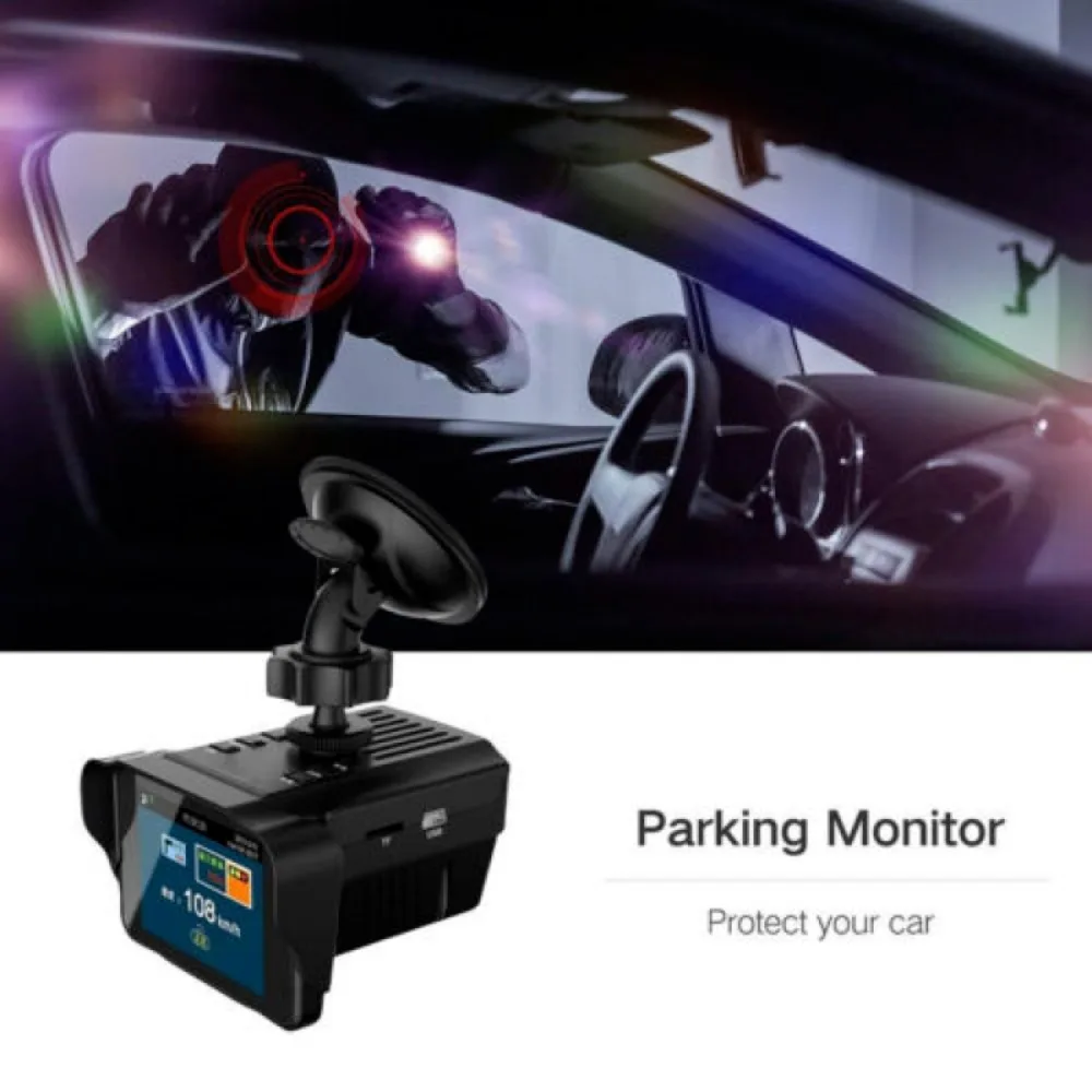 

Playable Speed Tachometer GPS Voice Alert Safety Anti Laser Radar Detector Video Recorder Camera Dash Cam Car DVR
